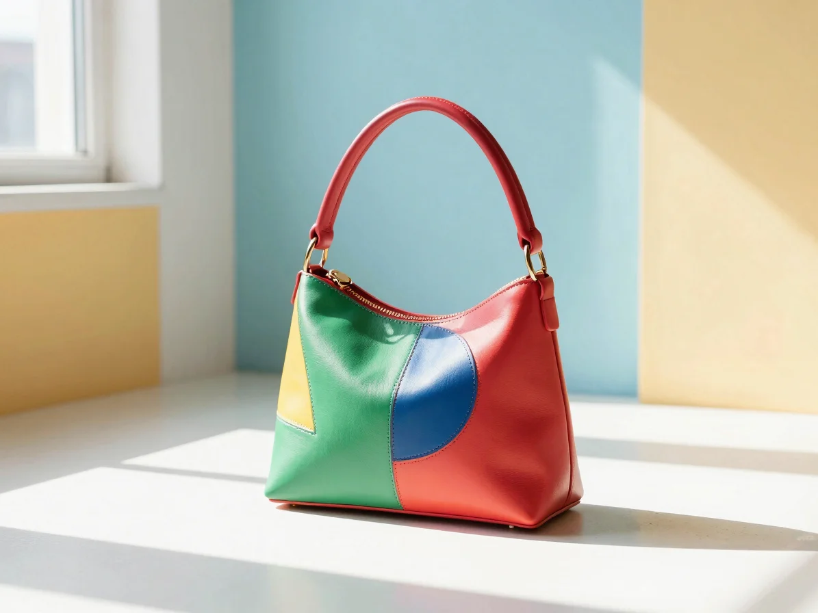 Vibrant editorial product photography, a colorful, uniquely shape