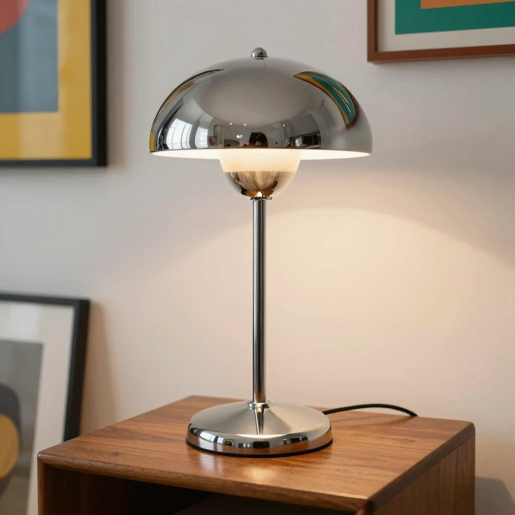 How Chrome Mushroom Lamps Took Over Our Living Rooms